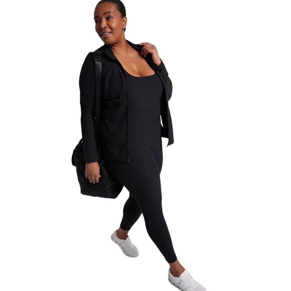 NWT Calia LustraLux Bodysuit Women XL Strappy Back Deep Aqua Blue Yoga $110 - Picture 15 of 15